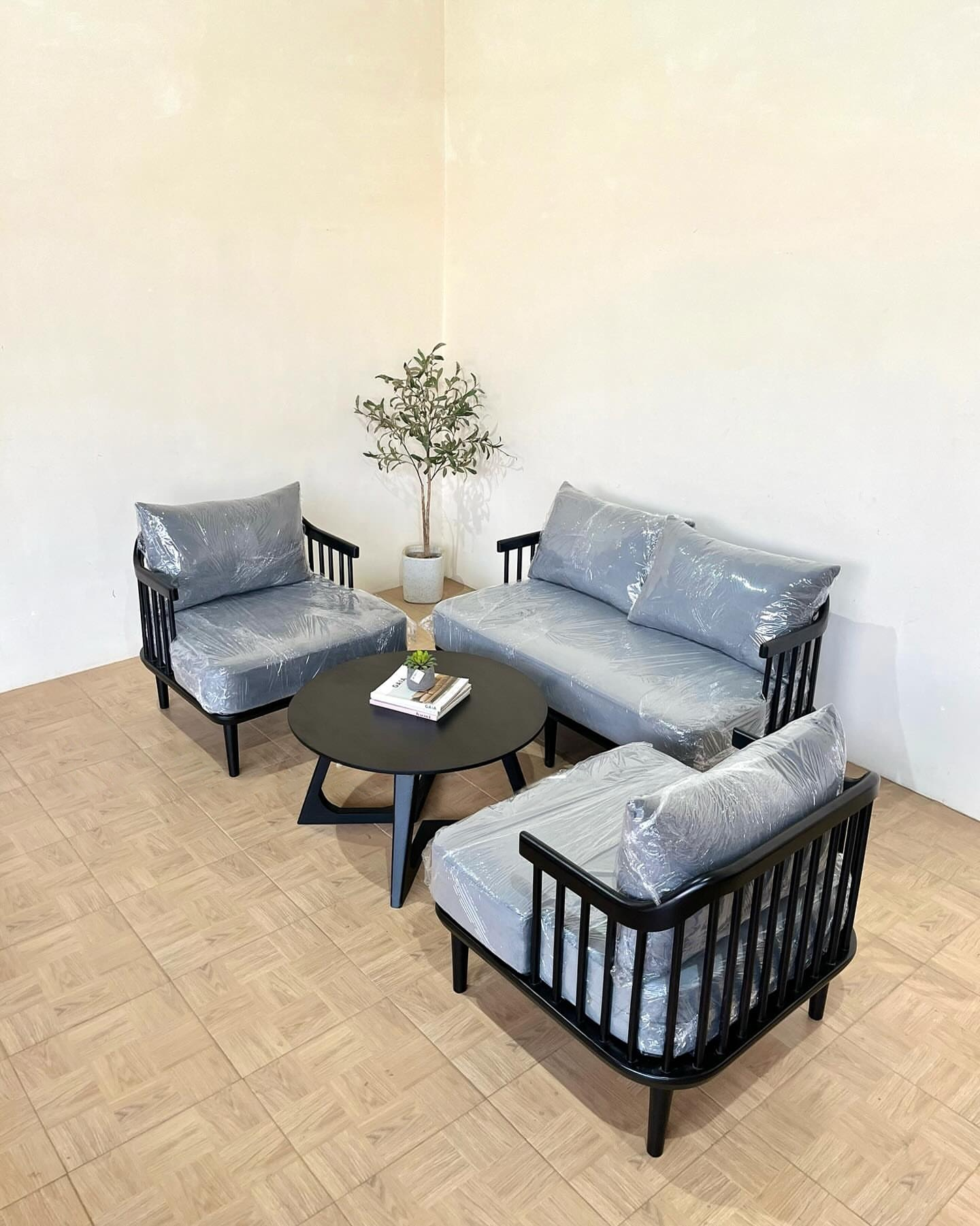 Modern Sofa Set with Designer Coffee Table – Complete Living Room Seating