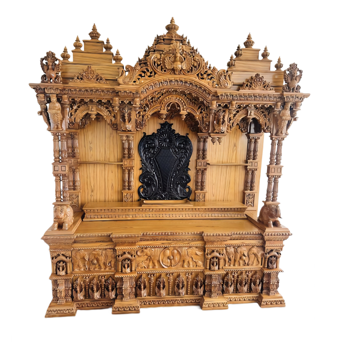 Designer Wooden Temple for Living Room & Prayer Area