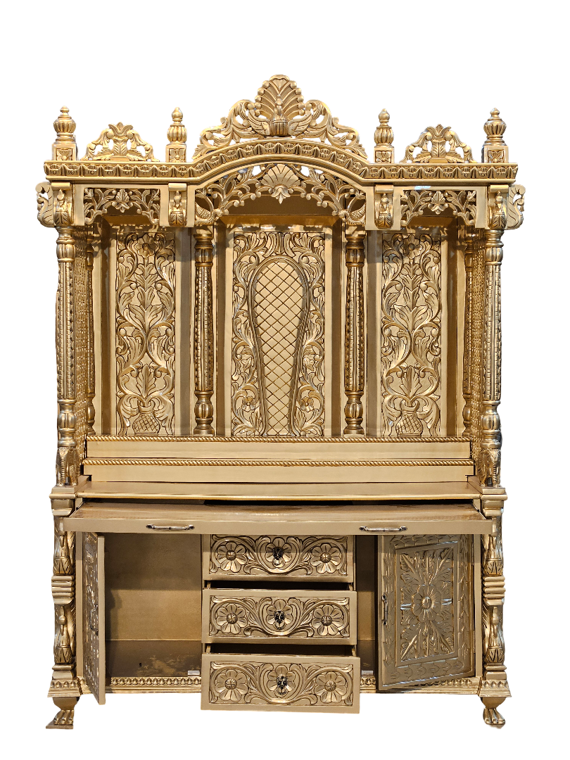 Elegant Wooden Temple for Spiritual Corners