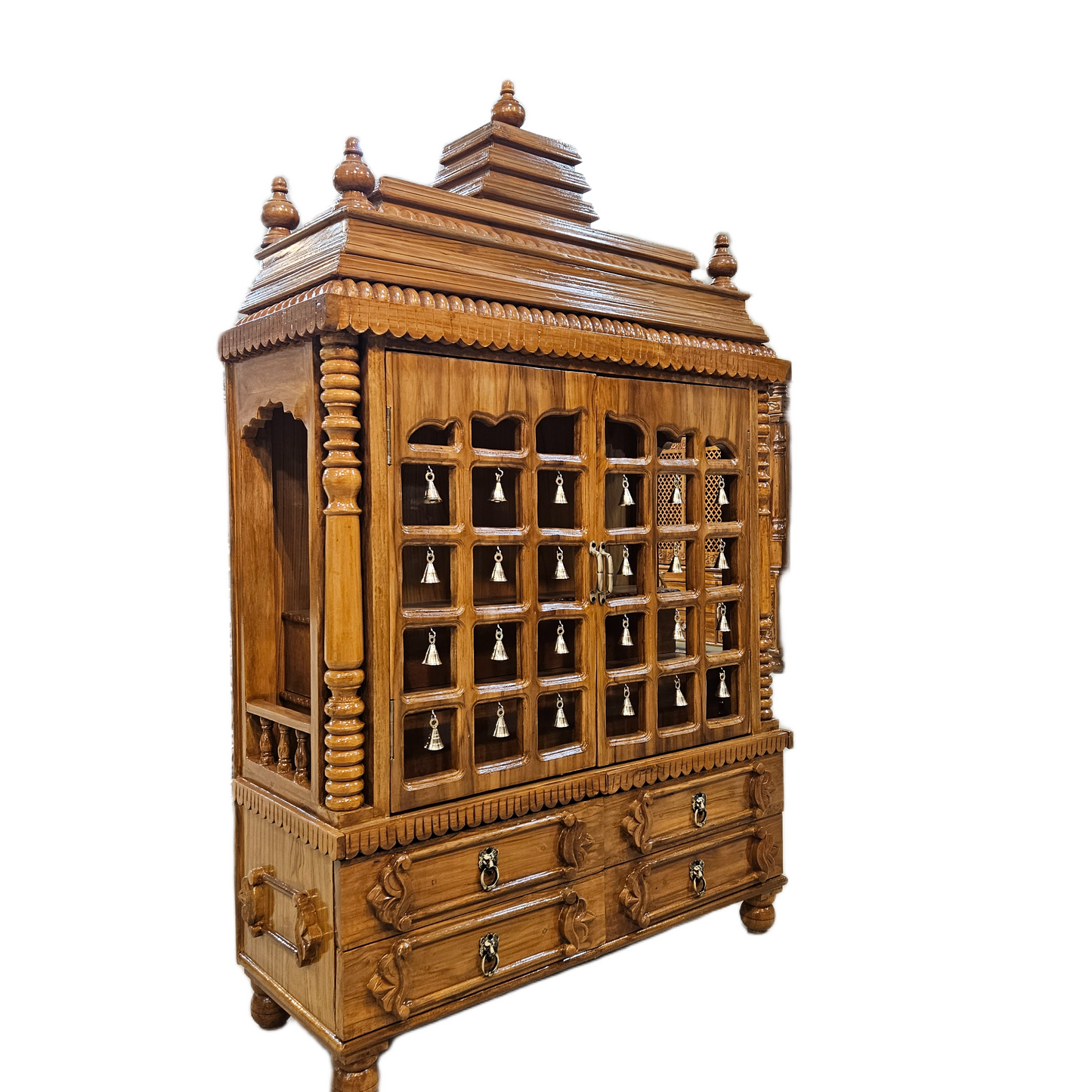 Elegant Wooden Temple for Office & Home Interiors