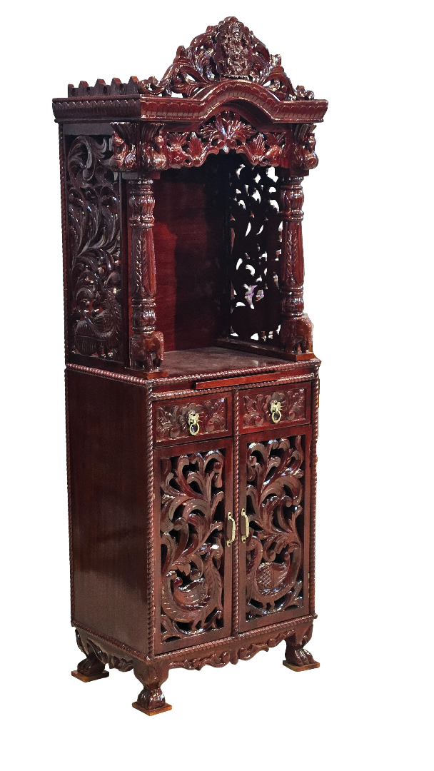 Premium Handcrafted Mandir with Intricate Carvings