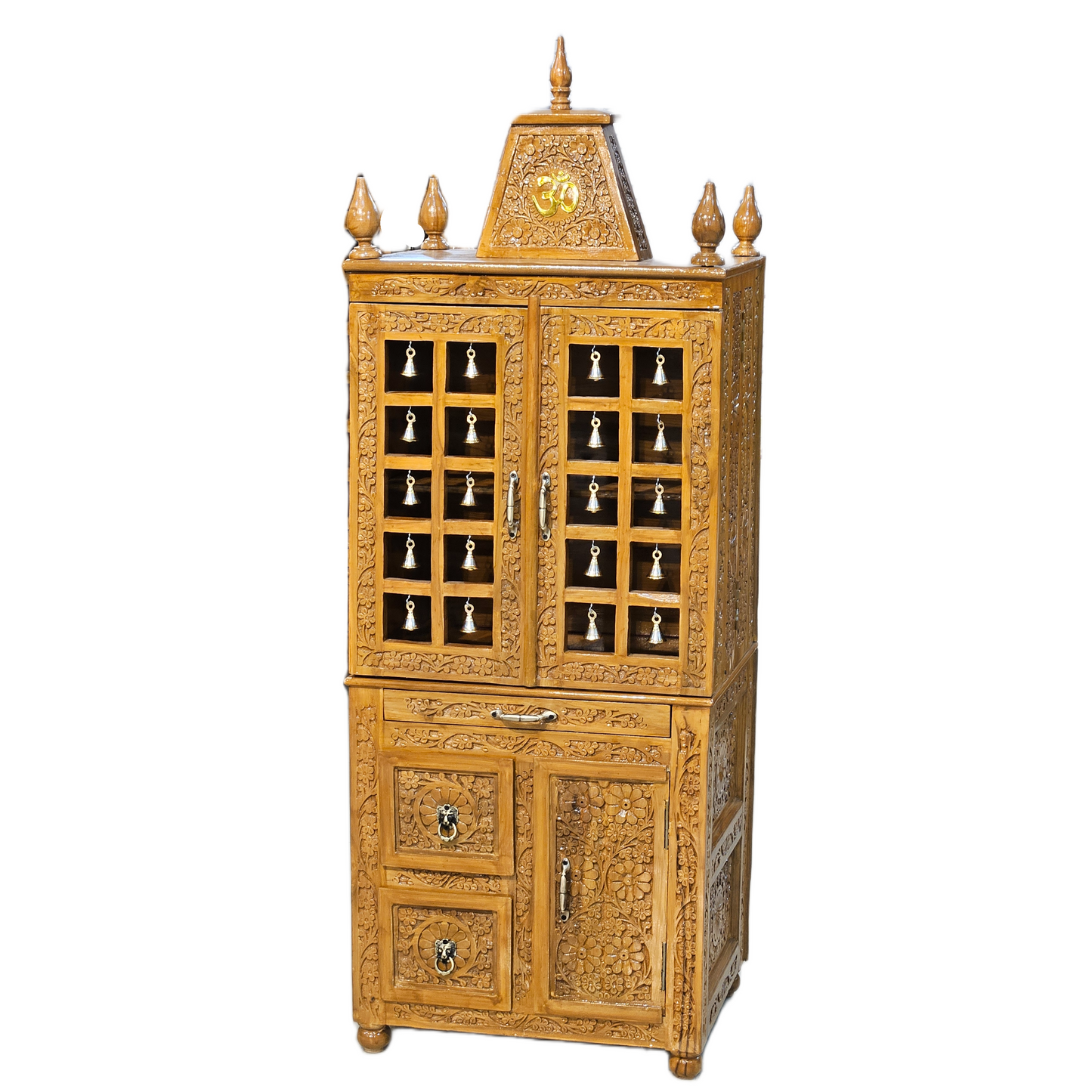 Brass Bells Mandir with Storage
