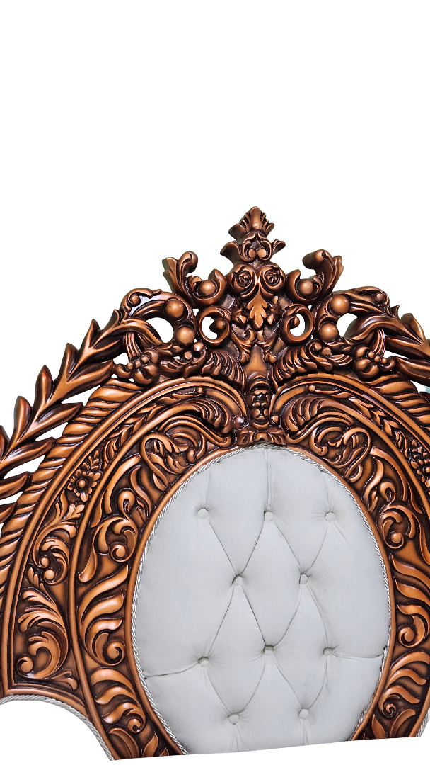 Traditional Guruji Chair with Carved Detailing