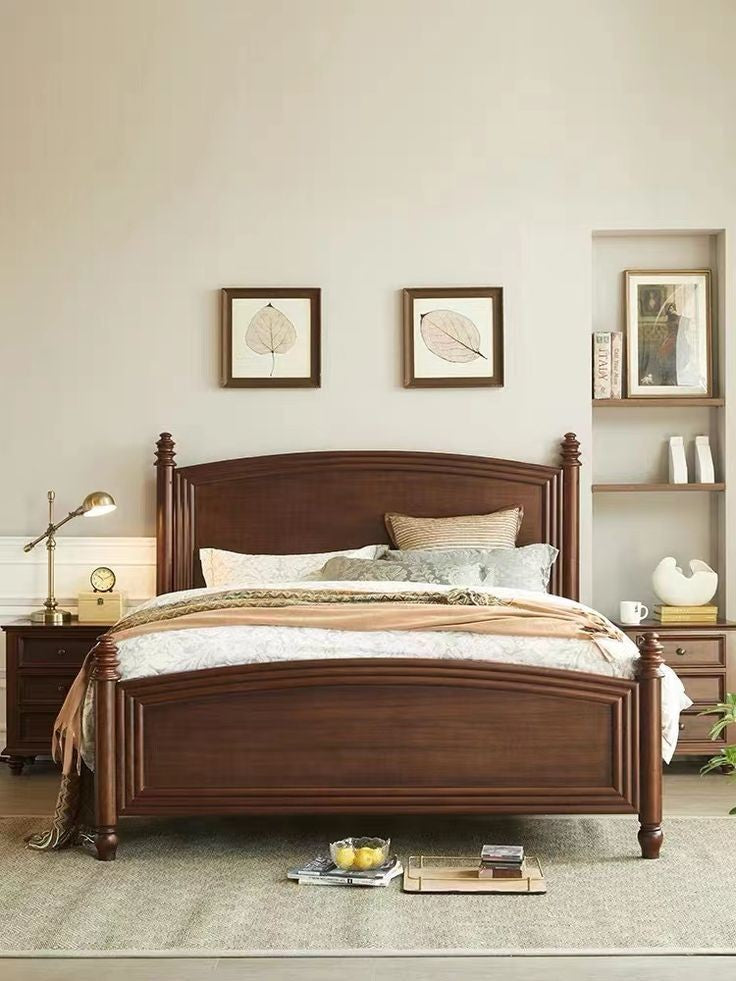 Royal Four Poster Bed | Heavy Solid Wood King Bed Frame
