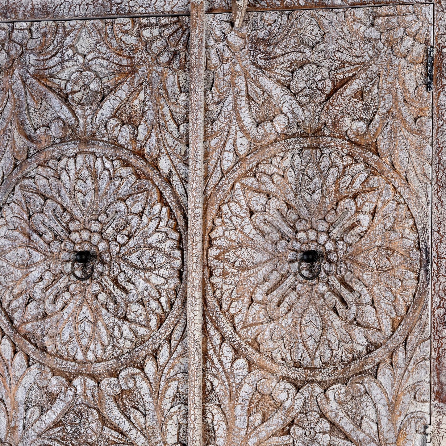 Antique Carved Wooden Storage Unit with Premium Finish