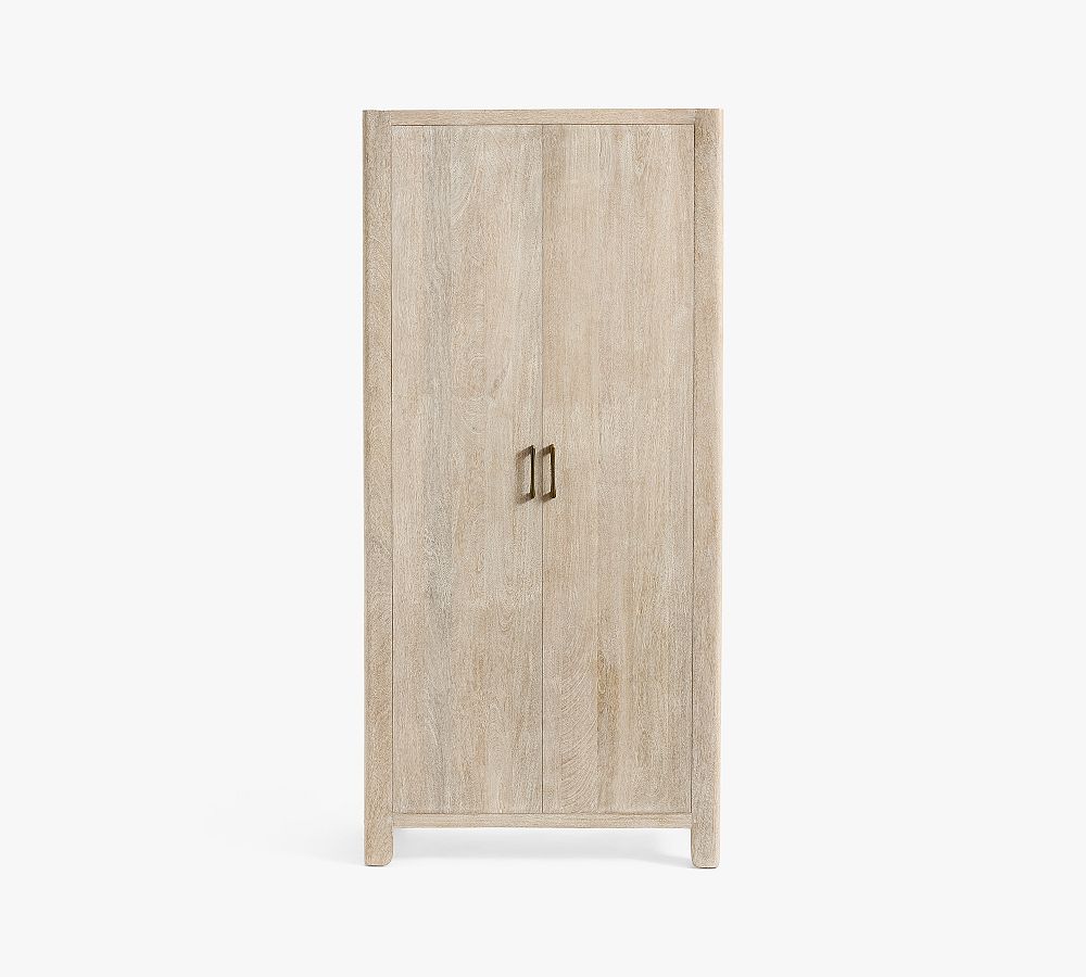 Antique Style Carved Wooden Storage Cabinet with Royal Appeal