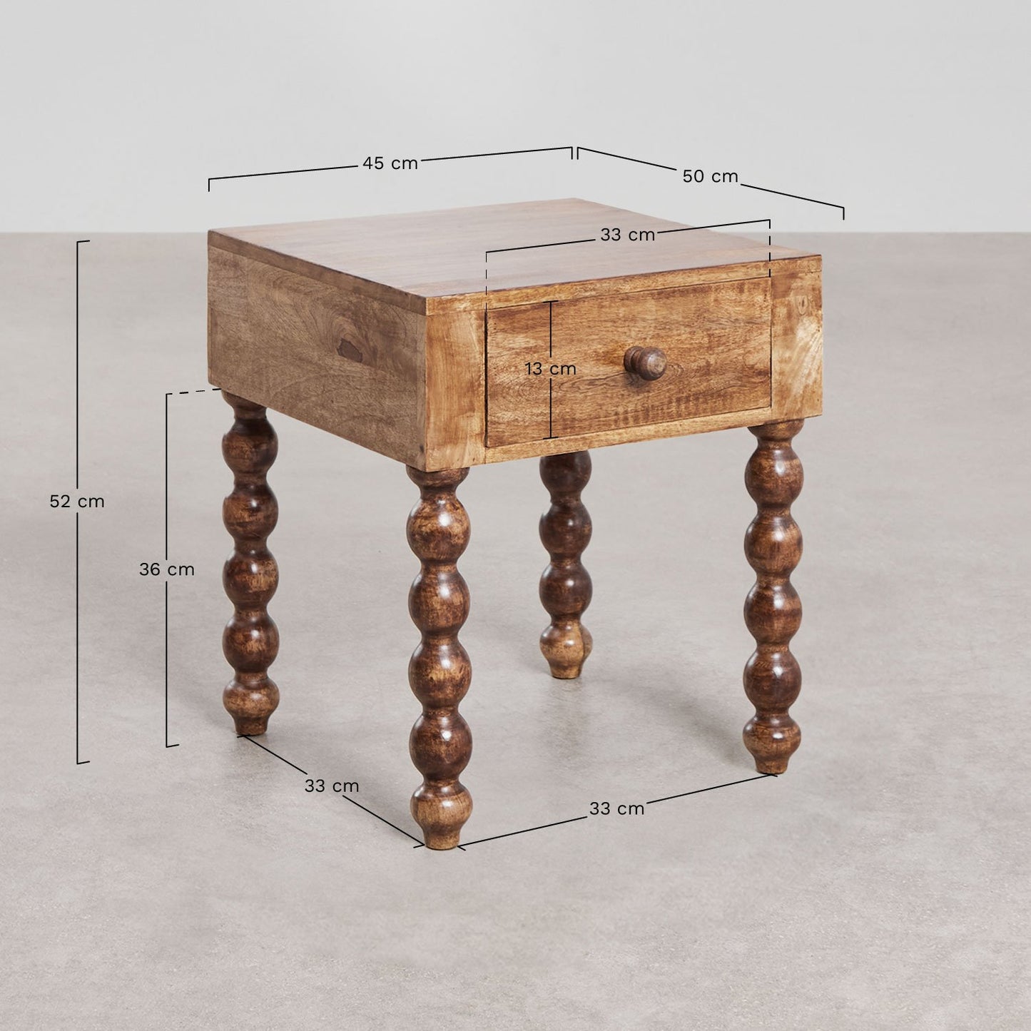 Elegant Wooden Side Table for Modern and Classic Interiors
