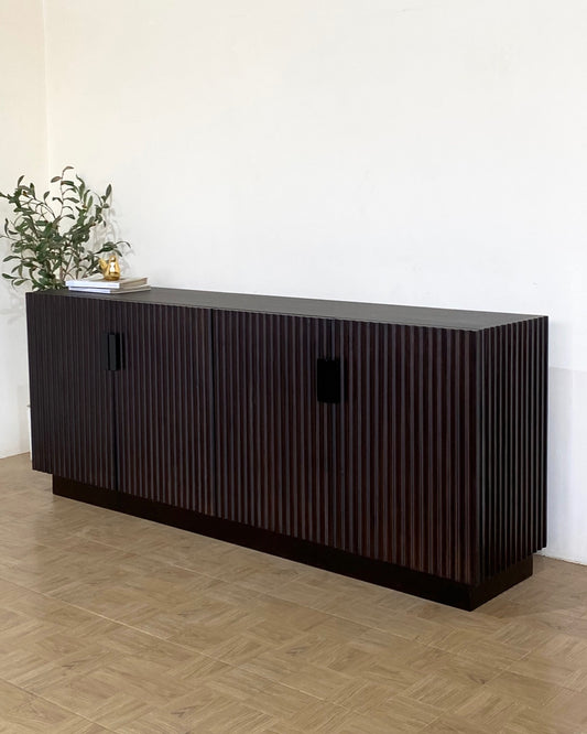 Wooden TV Unit for Living Room | Solid Wood Entertainment Console