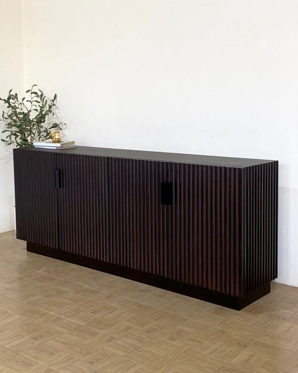 Wooden TV Unit for Living Room | Solid Wood Entertainment Console