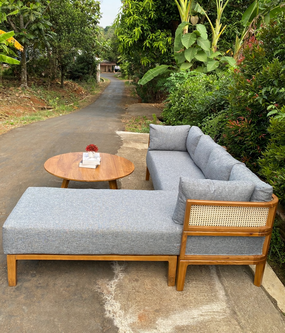 Modern L-Shaped Sofa | Premium Corner Sofa for Living Room