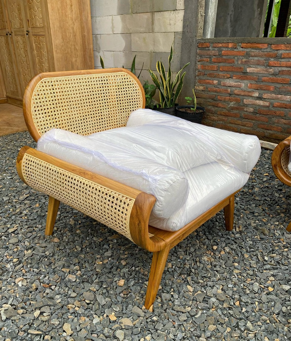 Premium Wooden Sofa Set with Matching Coffee Table