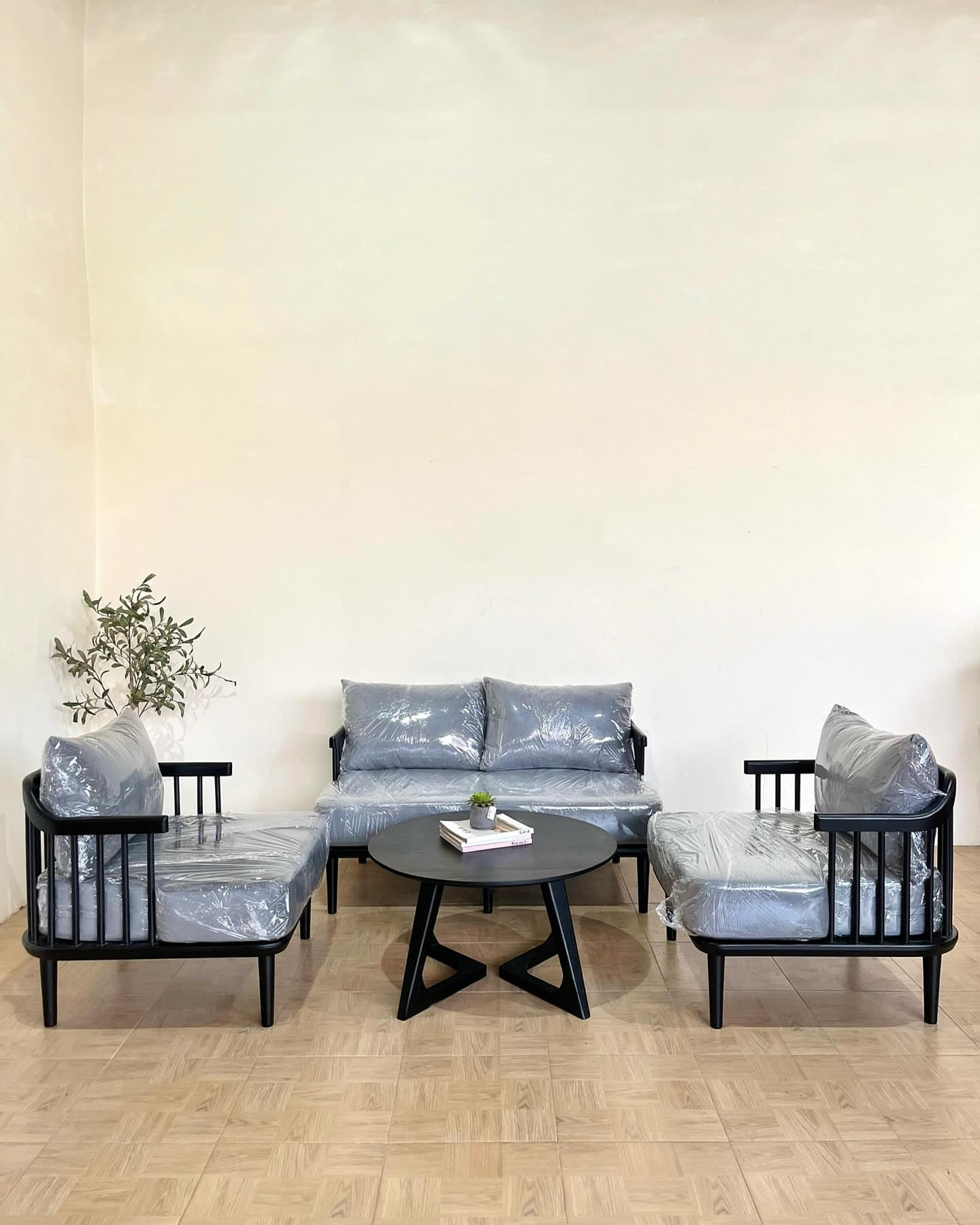 Modern Sofa Set with Designer Coffee Table – Complete Living Room Seating