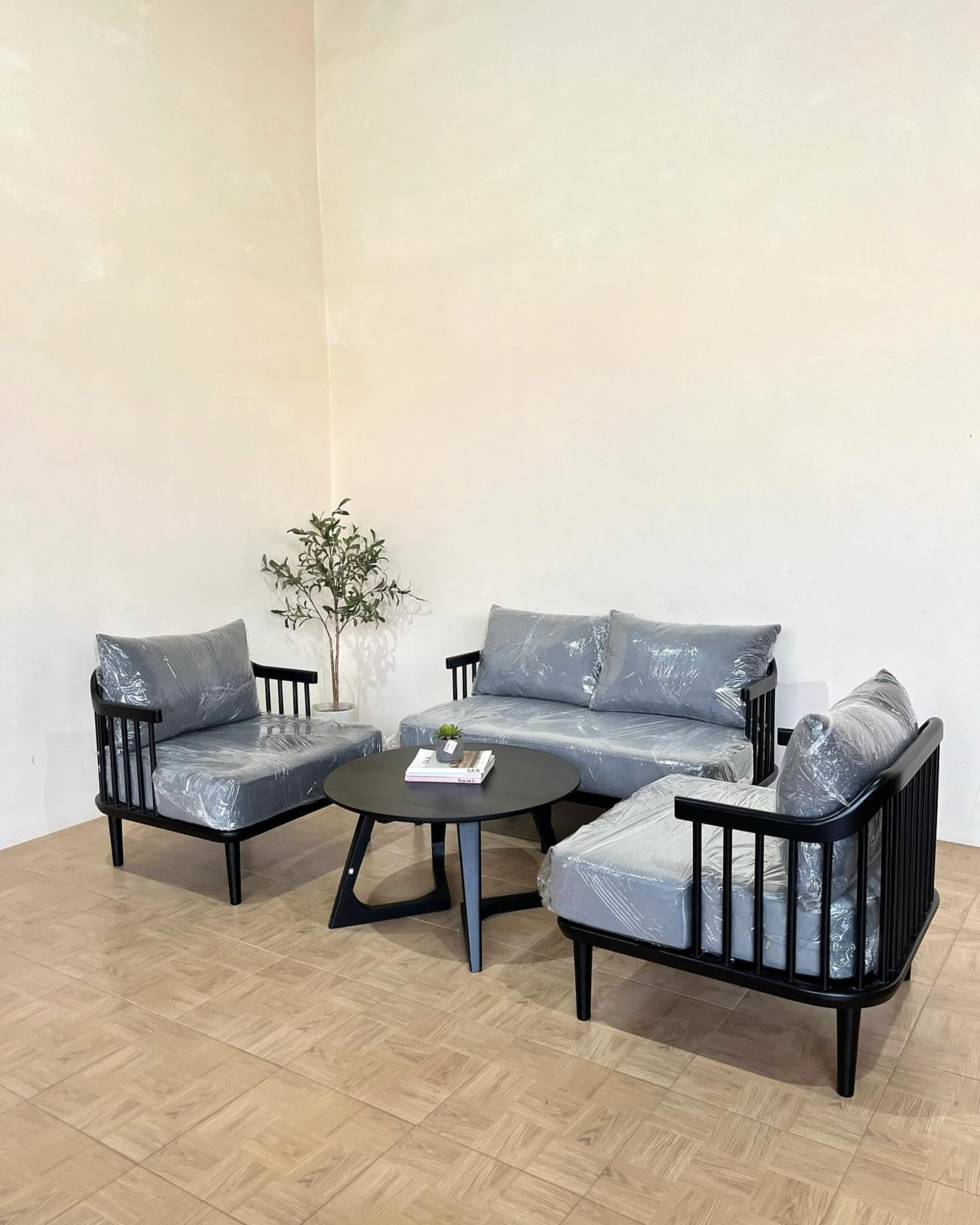 Modern Sofa Set with Designer Coffee Table – Complete Living Room Seating