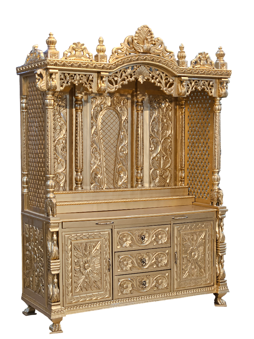 Elegant Wooden Temple for Spiritual Corners