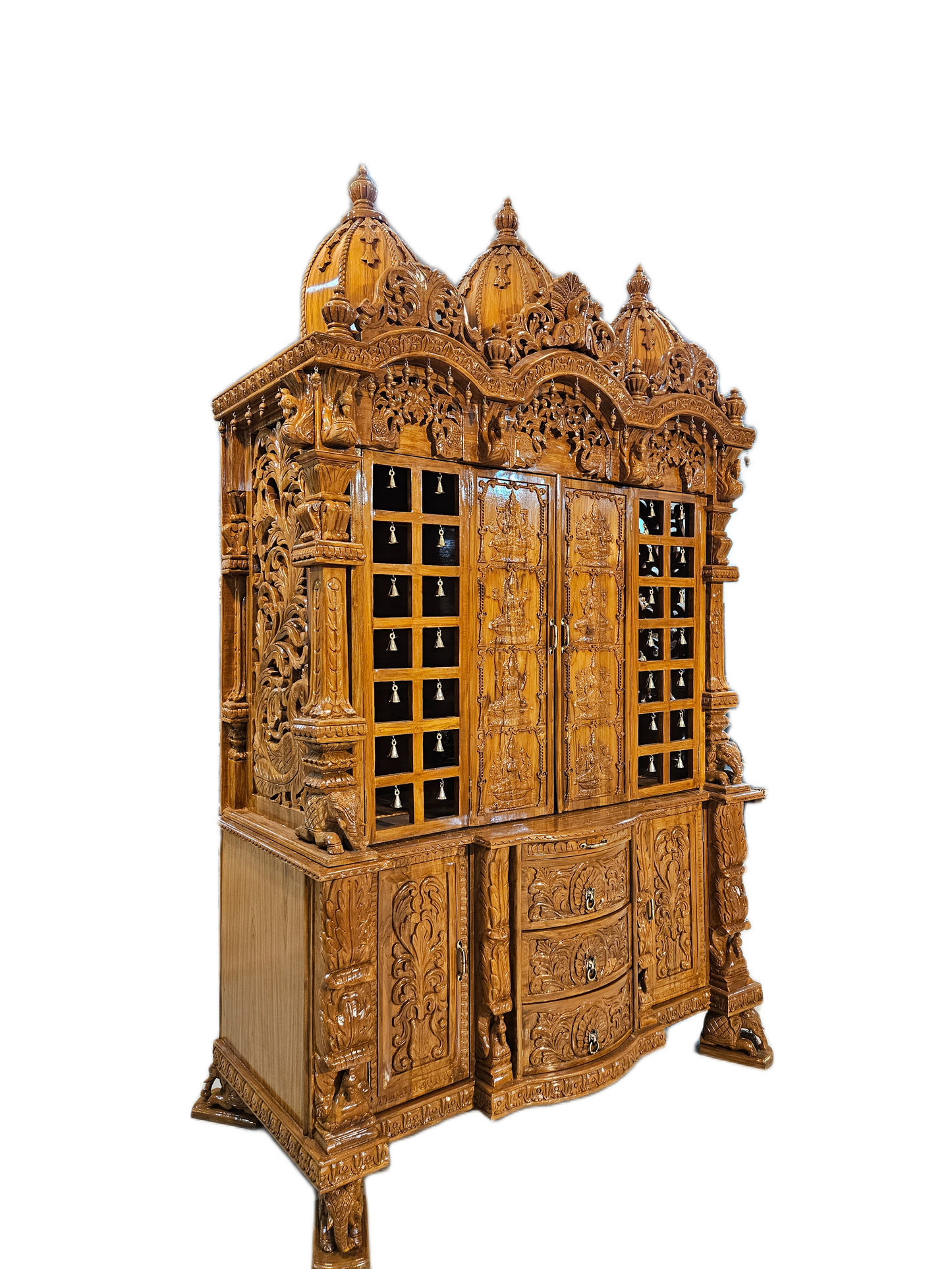 Premium Handcrafted Mandir with Intricate Carvings