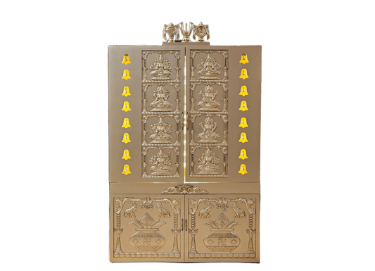 Traditional Wooden Temple for Home Pooja Room