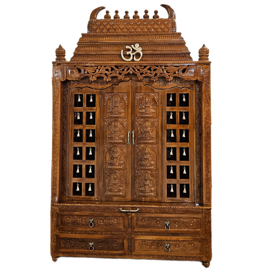 Designer Pooja Mandir for Living Room Décor