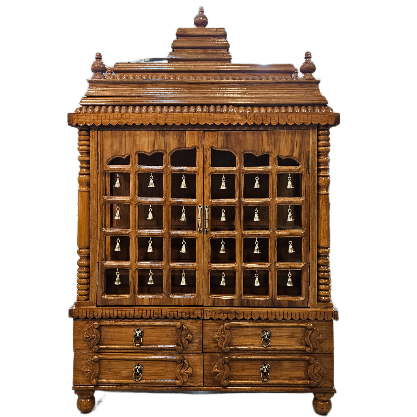 Elegant Wooden Temple for Office & Home Interiors