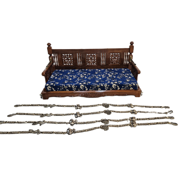 Traditional Indian Wooden Jhula for Home