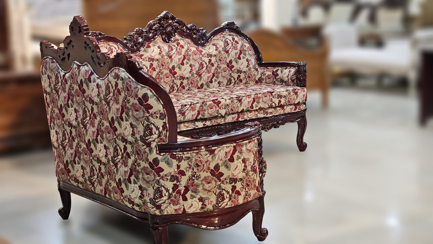 Luxury Carved Wooden Sofa Set | Antique Design for Home & Living Room