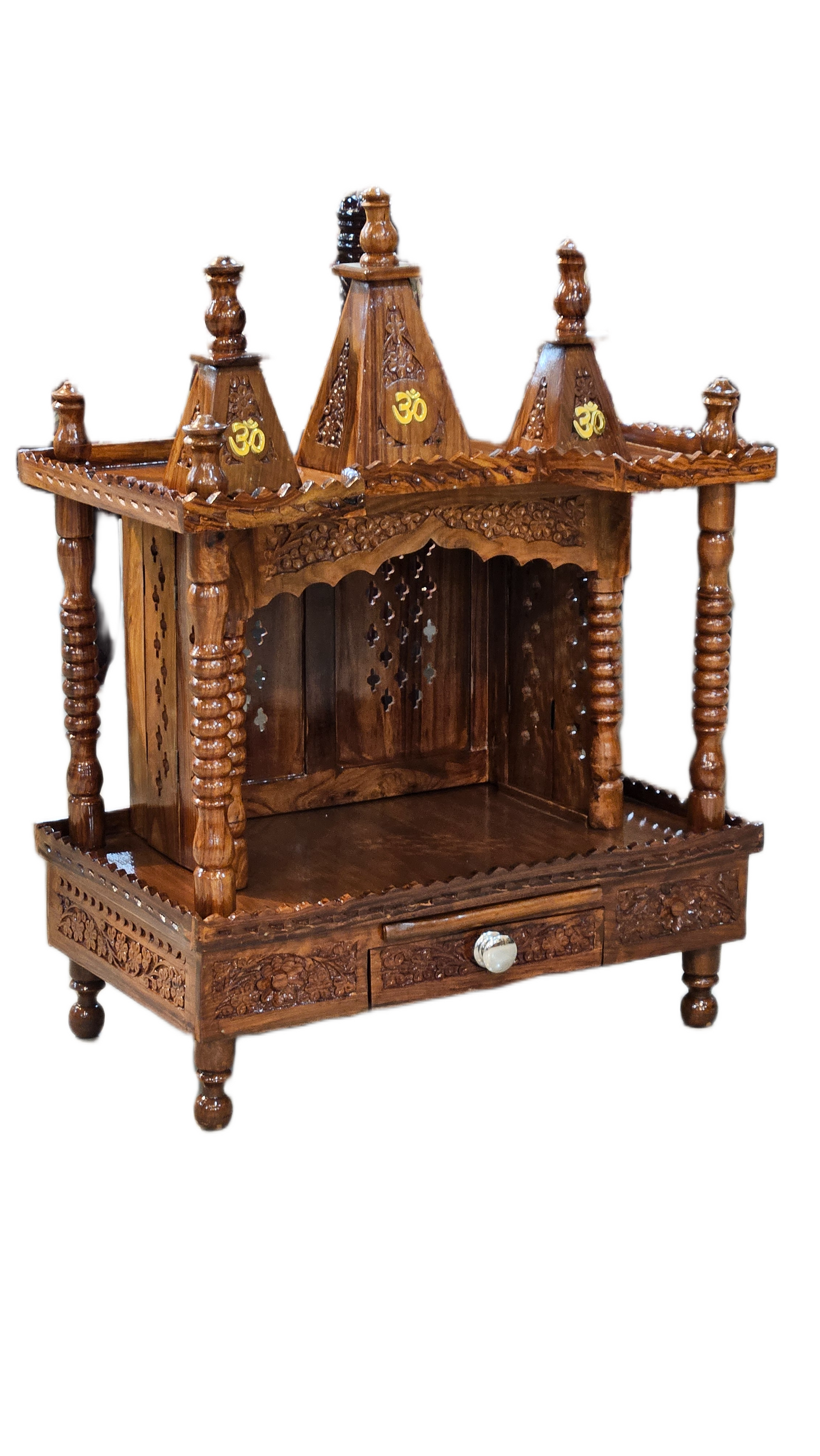 Elegant Wooden Temple for Spiritual Corners