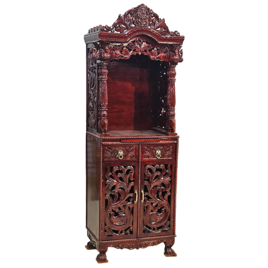 Premium Handcrafted Mandir with Intricate Carvings