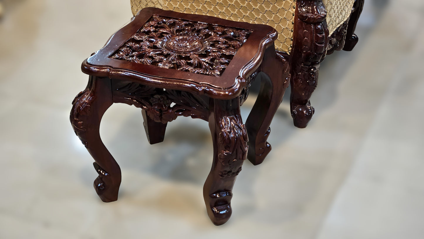 Solid Wood Antique Sofa Set | Premium Hand-Carved Furniture