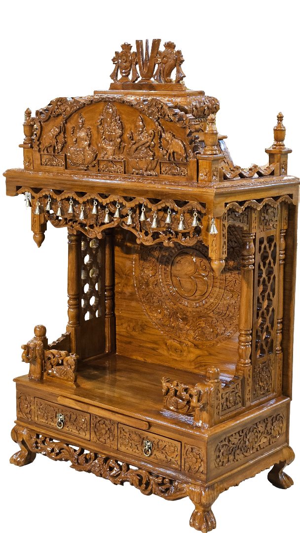 Premium Solid Wood Temple for Meditation & Prayer