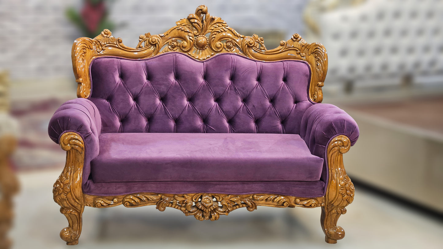 Luxury Antique Wooden Sofa Set | Carved Sofa for Living Room