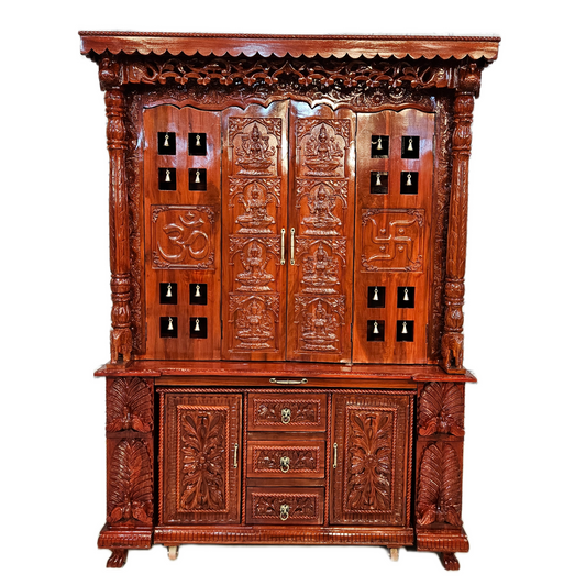 Luxury Wooden Temple with Spacious Prayer Area