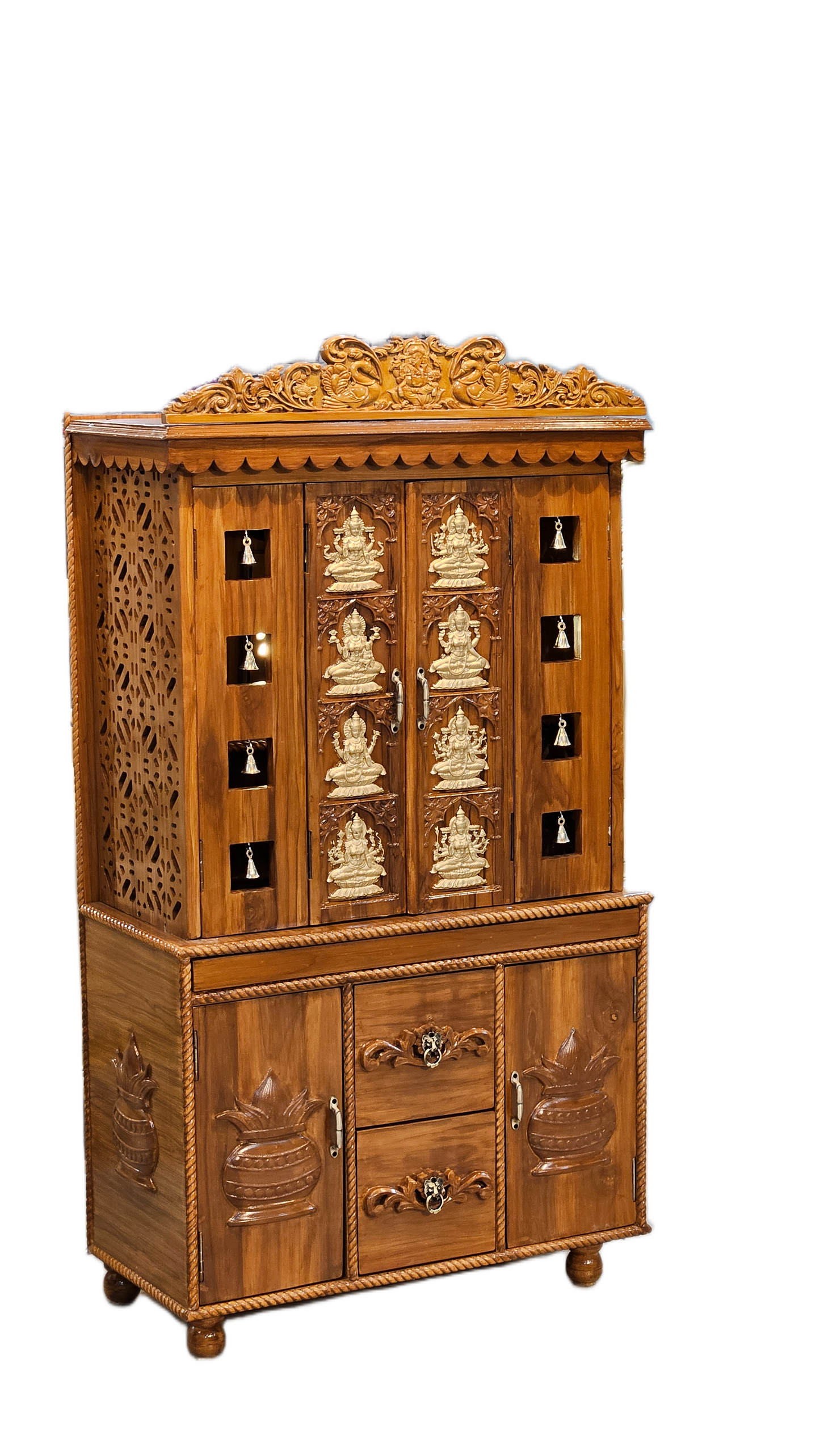 Designer Pooja Mandir for Living Room Décor