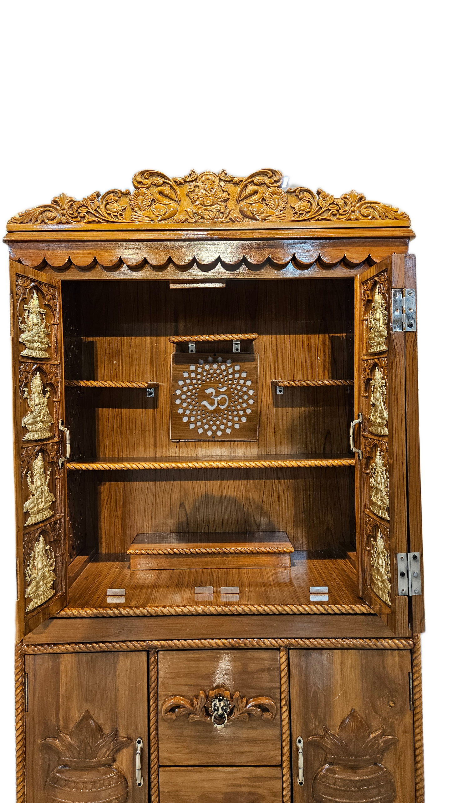 Designer Pooja Mandir for Living Room Décor