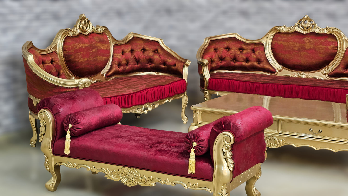 Royal Maharaja Style Wooden Sofa Set | Antique Carving Design