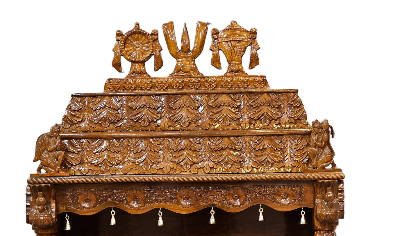 Elegant Wooden Temple for Spiritual Corners