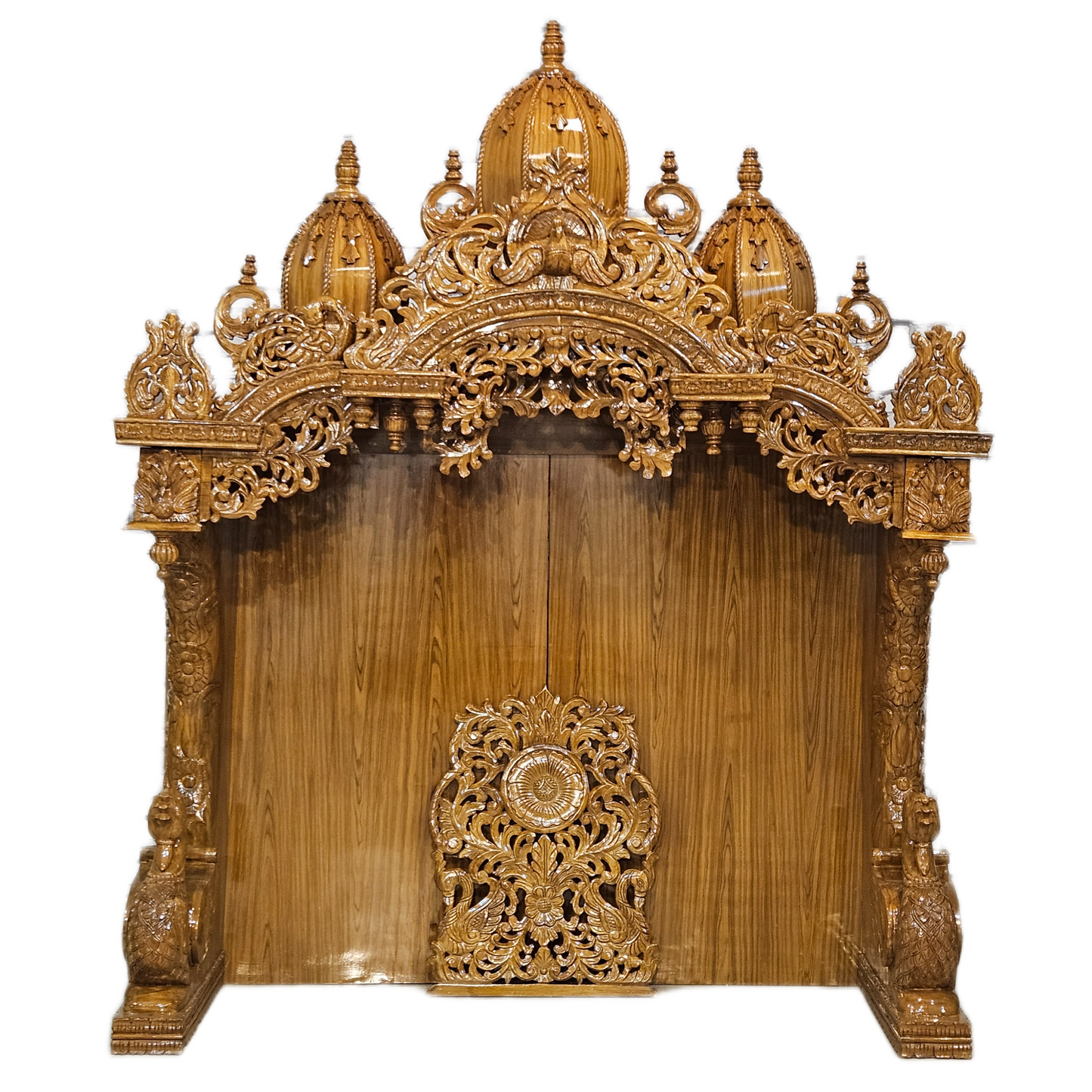 Luxury Wooden ISKCON Pooja Temple