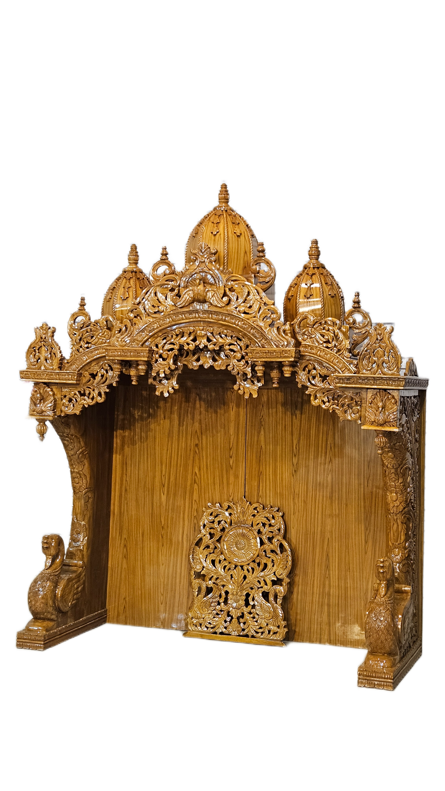 Luxury Wooden ISKCON Pooja Temple