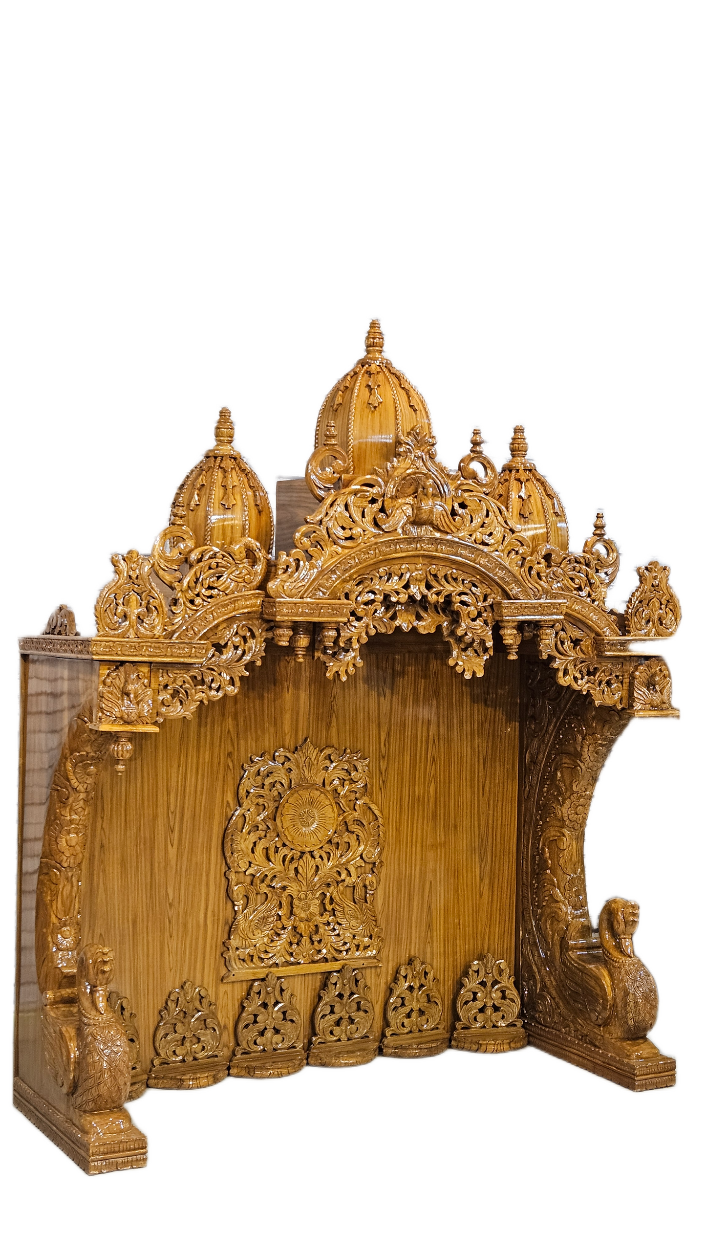 Luxury Wooden ISKCON Pooja Temple