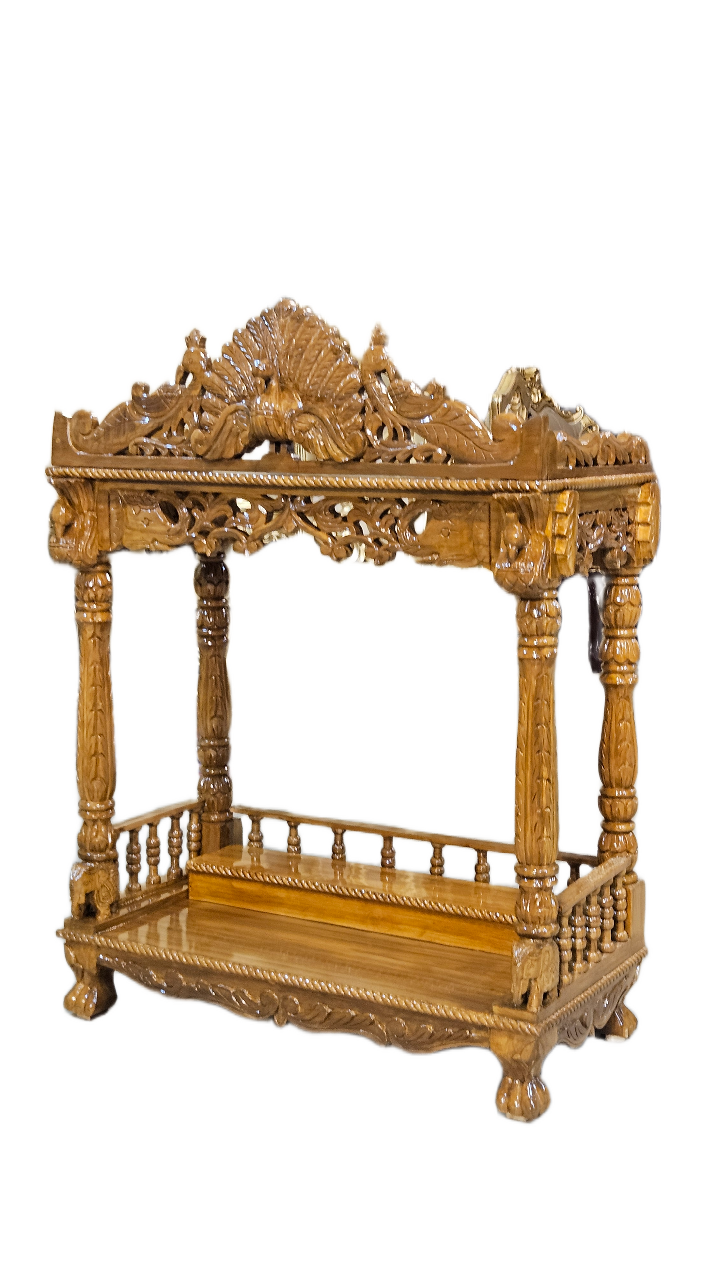 Peacock Design Altar for Home and Offices