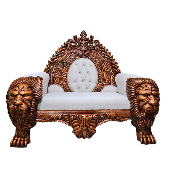 Traditional Guruji Chair with Carved Detailing