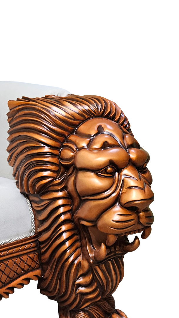 Traditional Guruji Chair with Carved Detailing