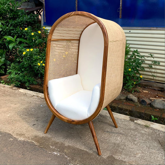 Handcrafted Minimalist Wooden Chair with Durable Frame