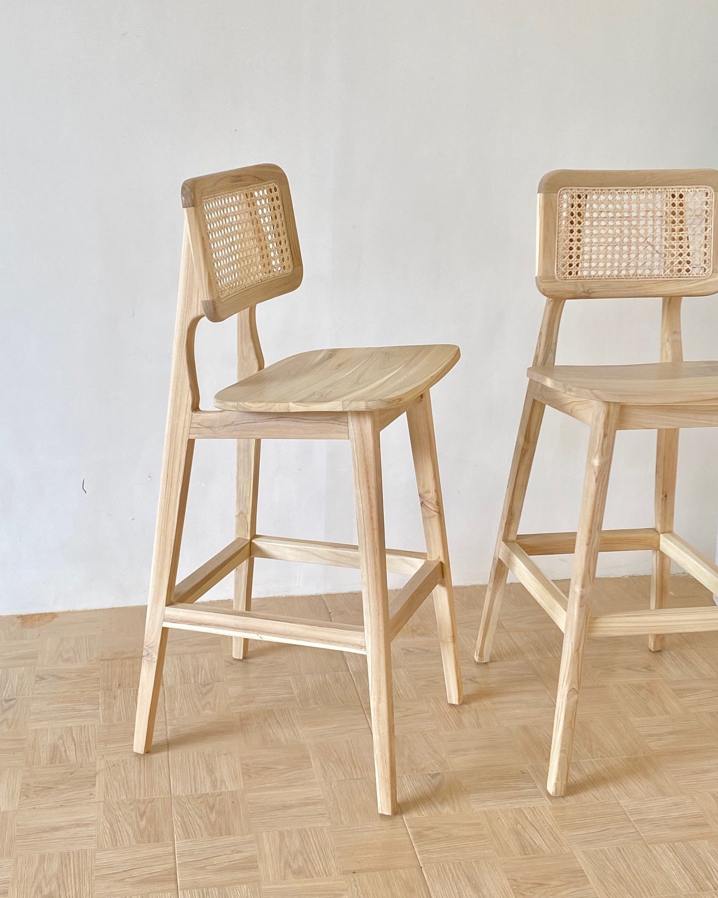 Modern Wooden Bar Chair | High Counter Chair for Kitchen & Home Bar