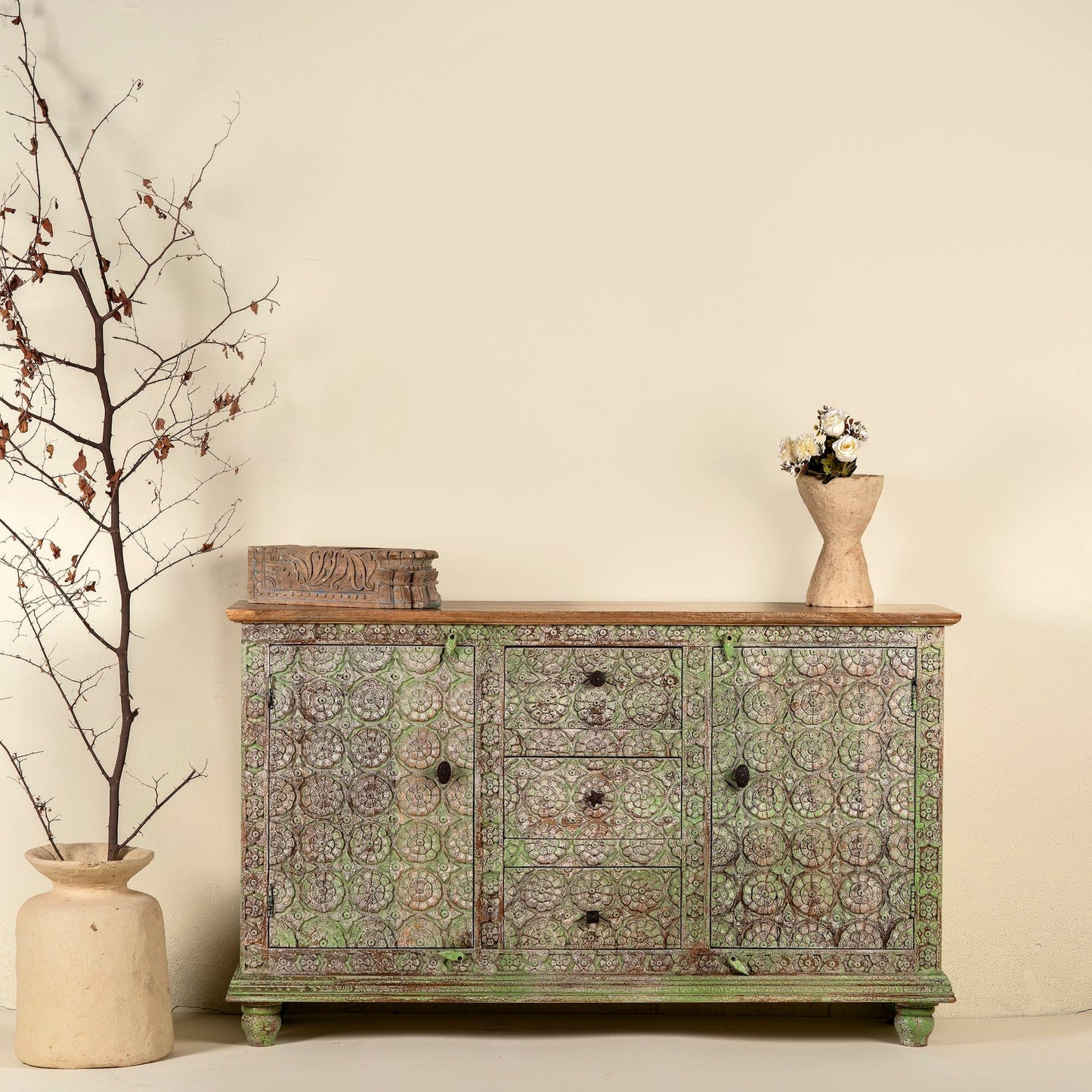 Minimal Wooden Storage Unit with Sleek Functional Design