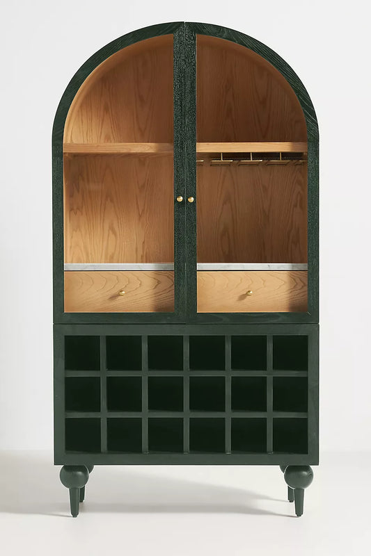 Luxury Wooden Storage Cabinet with Handcrafted Finish