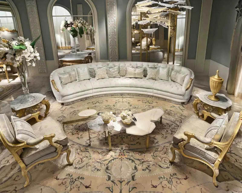 Luxury Handcrafted Carved Sofa Set | Royal Wooden Sofa