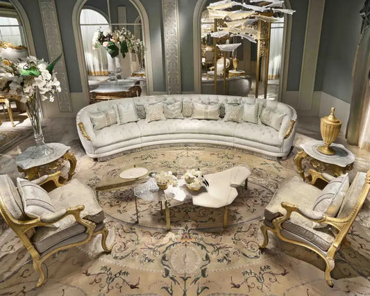 Luxury Handcrafted Carved Sofa Set | Royal Wooden Sofa