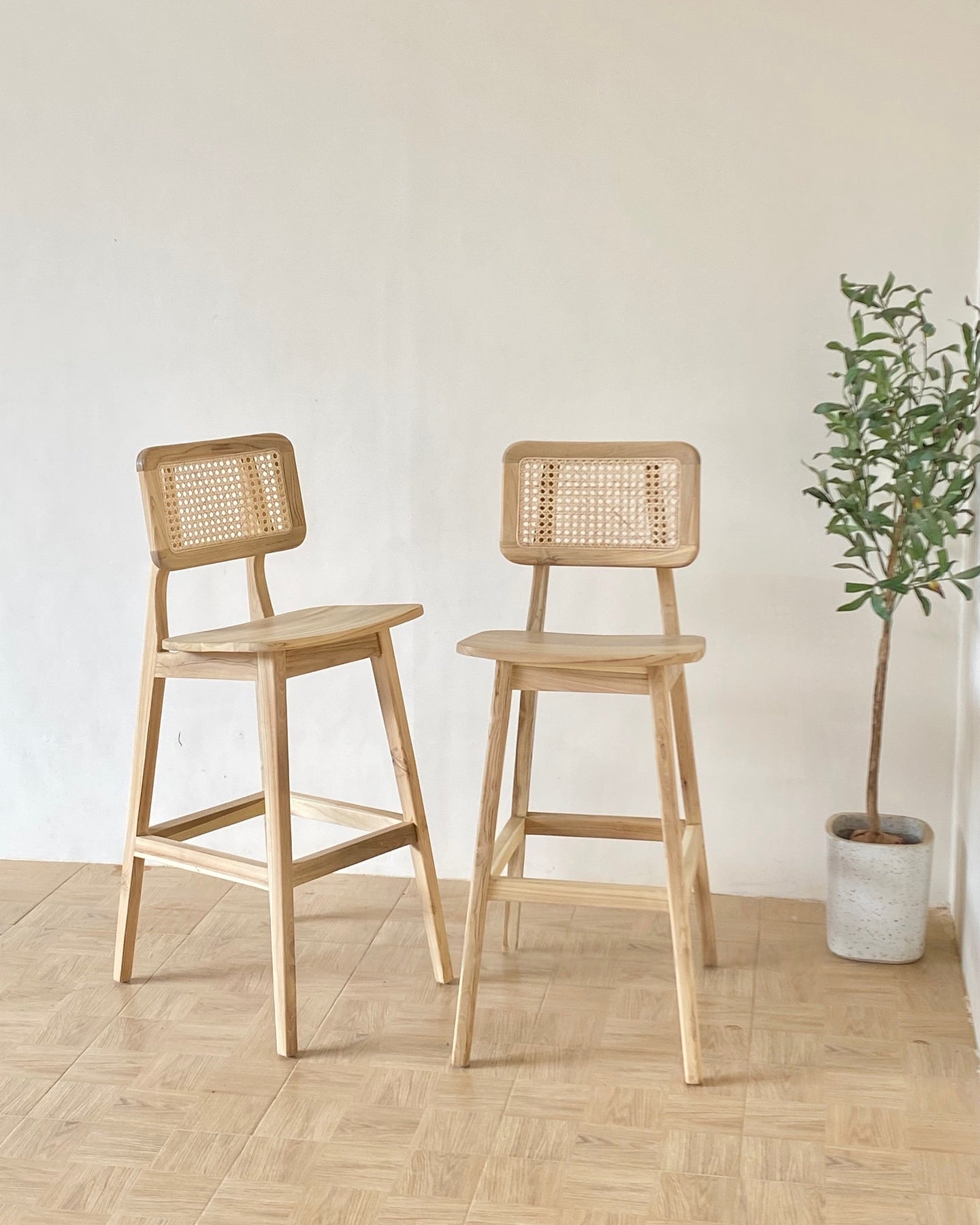 Modern Wooden Bar Chair | High Counter Chair for Kitchen & Home Bar