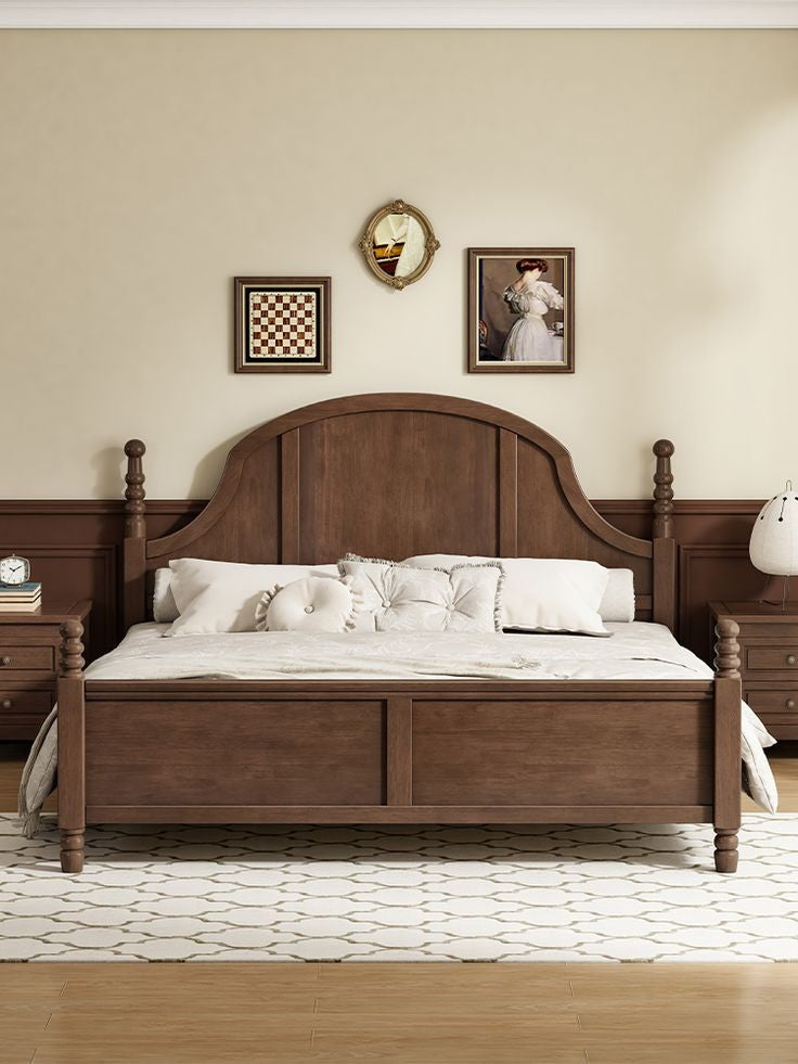 Modern Poster Bed | Sturdy Solid Wood Structure