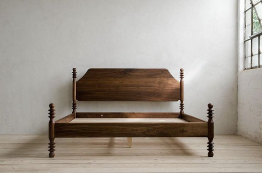 Modern Wooden Poster Bed | Solid Wood Bed