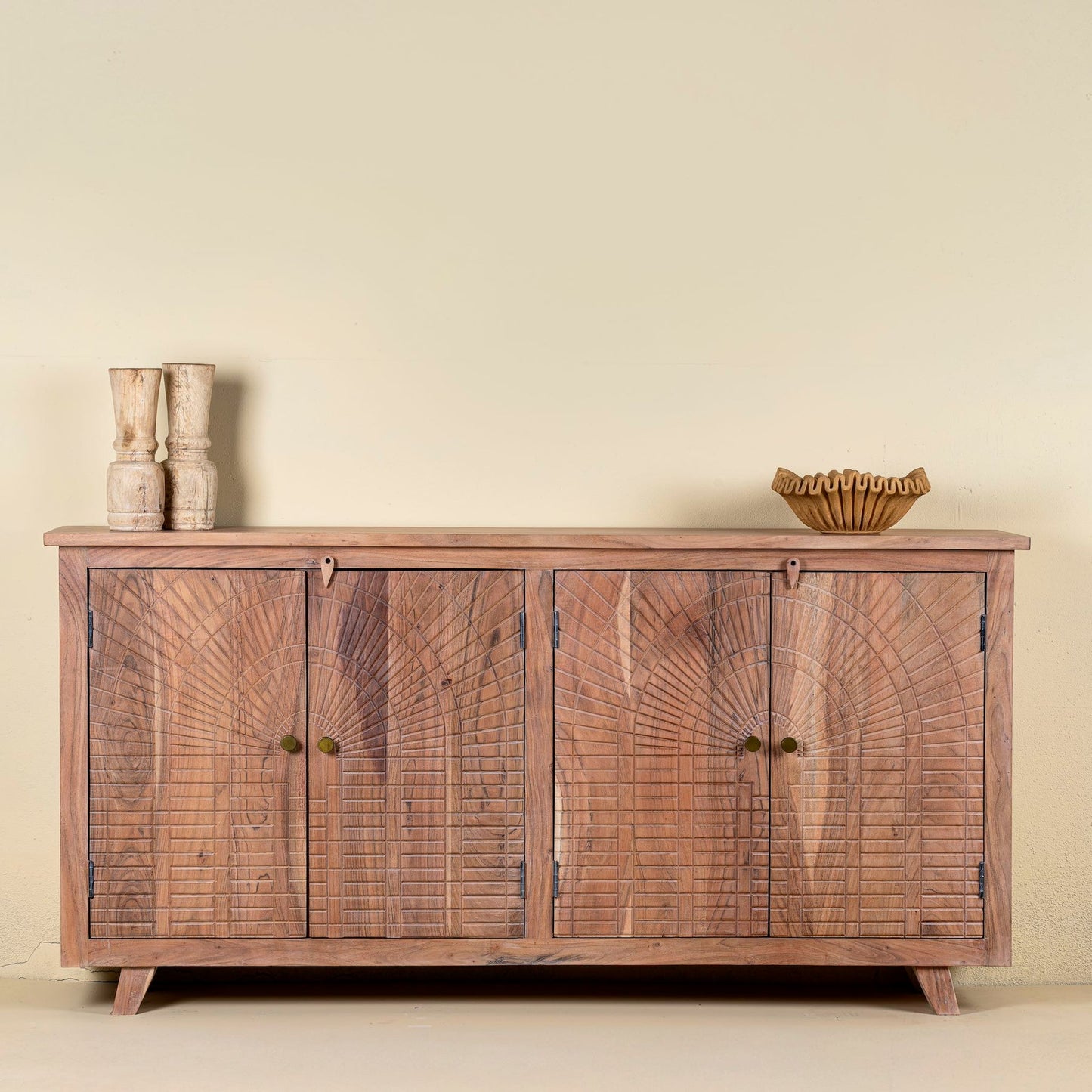 Minimal Wooden Storage Unit with Modern Sleek Design